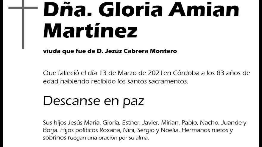 Gloria Amian Martínez