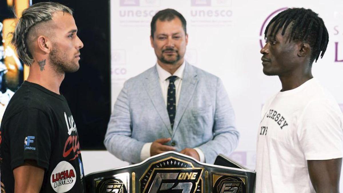 Lucas Codutti y Ken Sekeletu, protagonistas de la pelea estelar. | E.D,