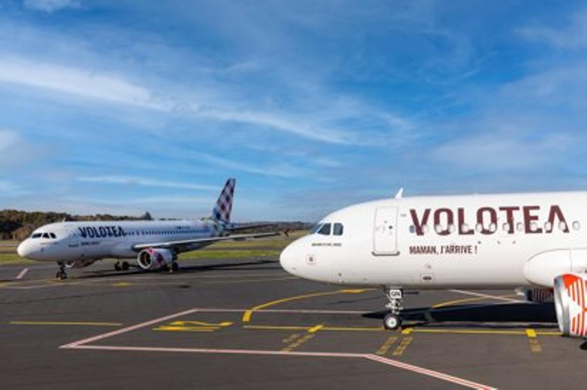 Imagen de archivo de aviones de Volotea.