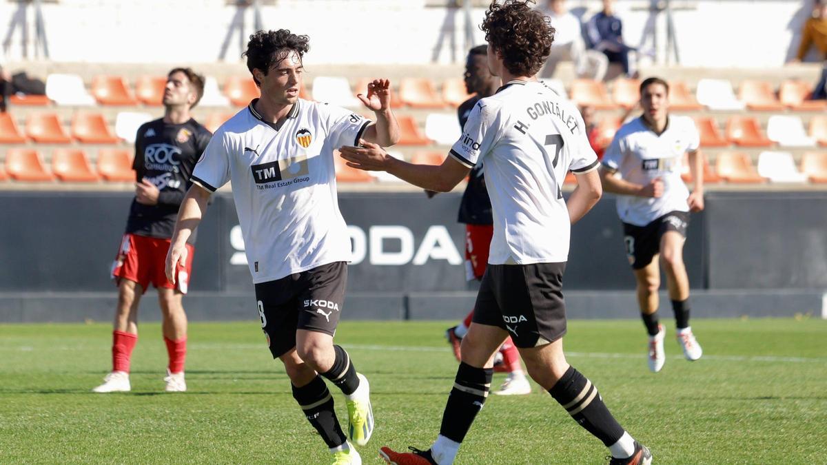 Pablo Gozálbez y Hugo González están marcando las diferencias en el Mestalla