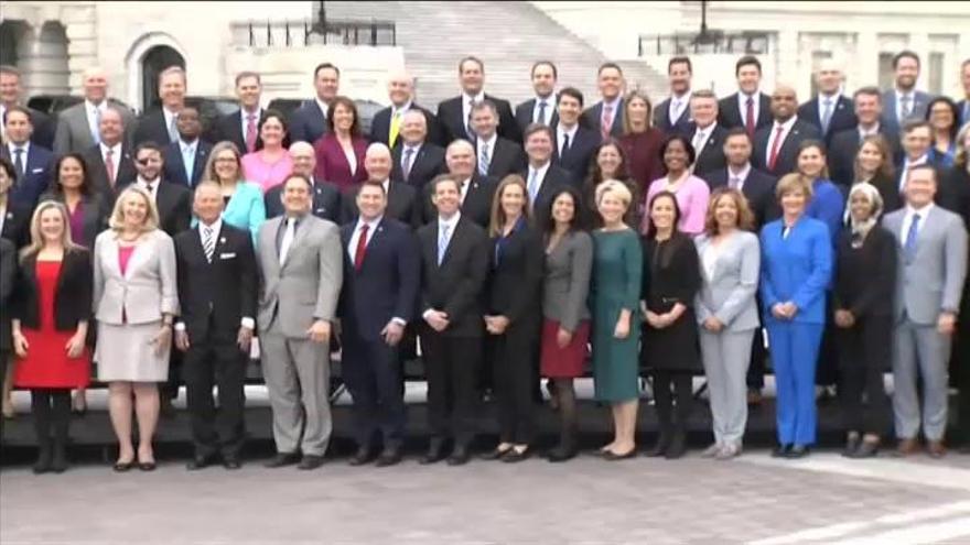 Más de cien mujeres aparecen por primera vez en la foto del Congreso de EEUU