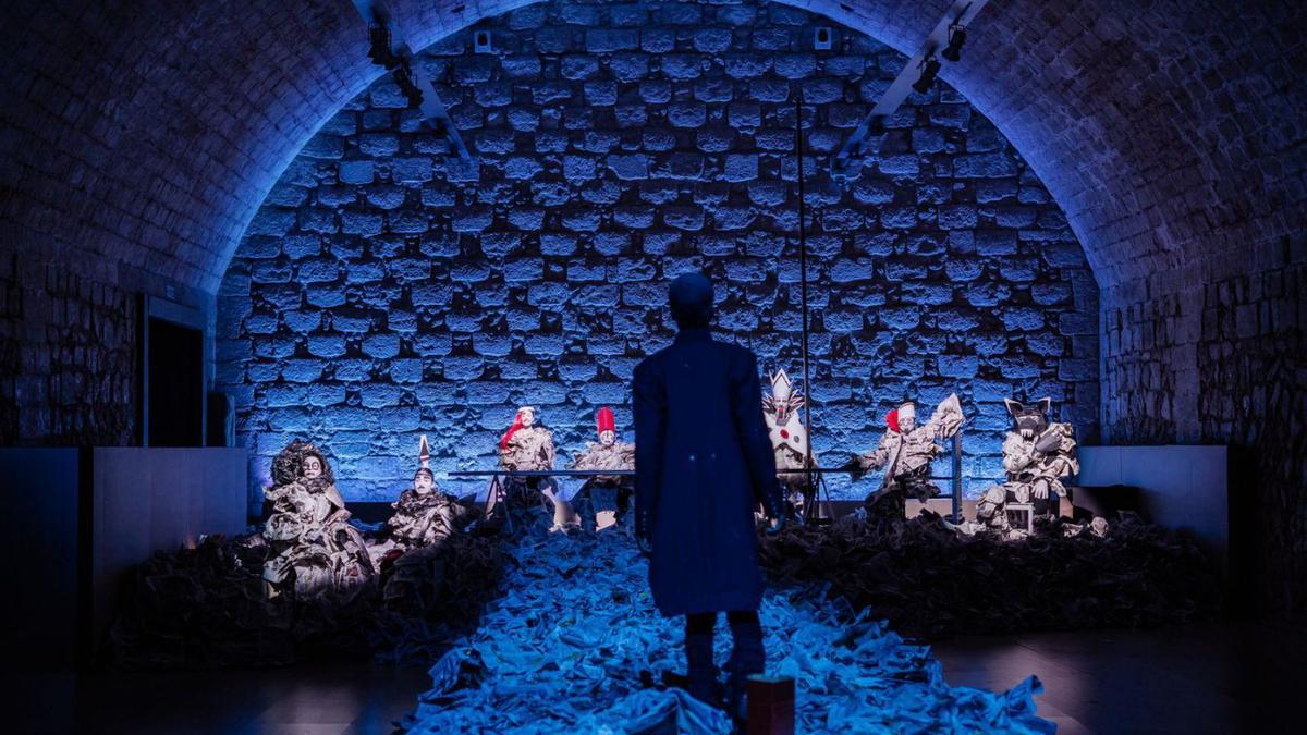 Una de las escenas de &#039;UBU&#039;, que se estrena el sábado en Es Baluard