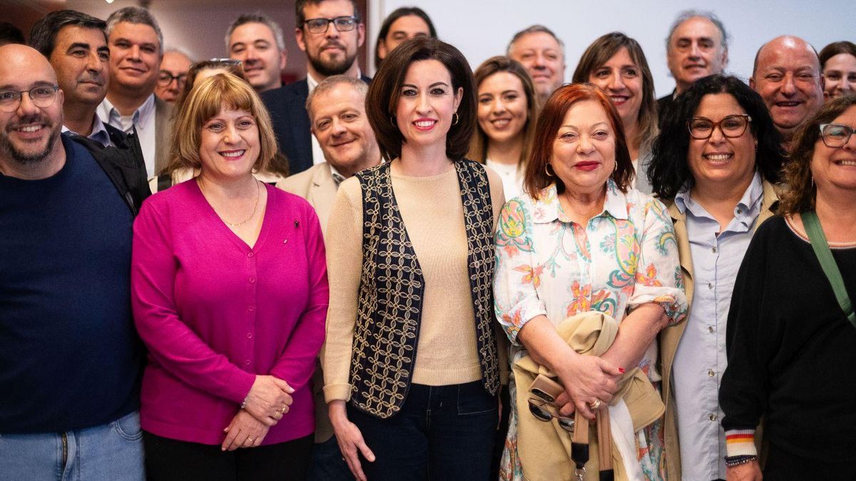Teresa Ladrero, el día que registró su precandidatura a la secretaría provincial de Zaragoza.