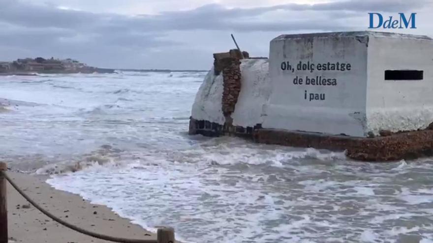 Sturmtief Helena überschwemmt Es-Trenc-Strand