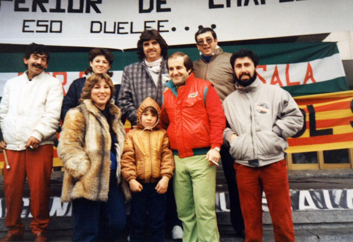 En los años 80, con José María García, otro gran defensor del fútbol sala.