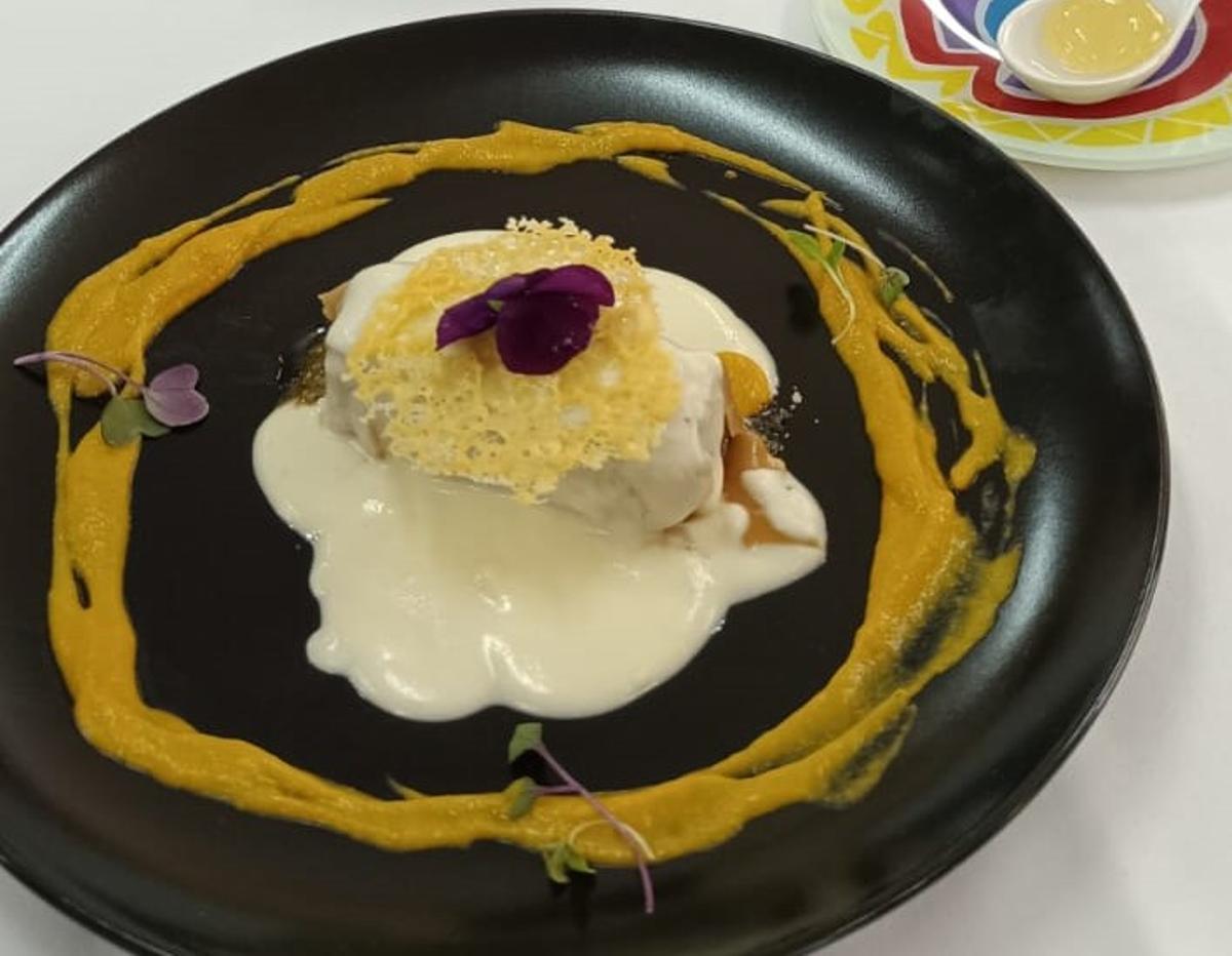 El plato ganador del concurso de ASEAVA, obra de Jesús Sánchez.