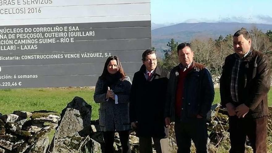 Visita del diputado provincial López Font a Rodeiro.