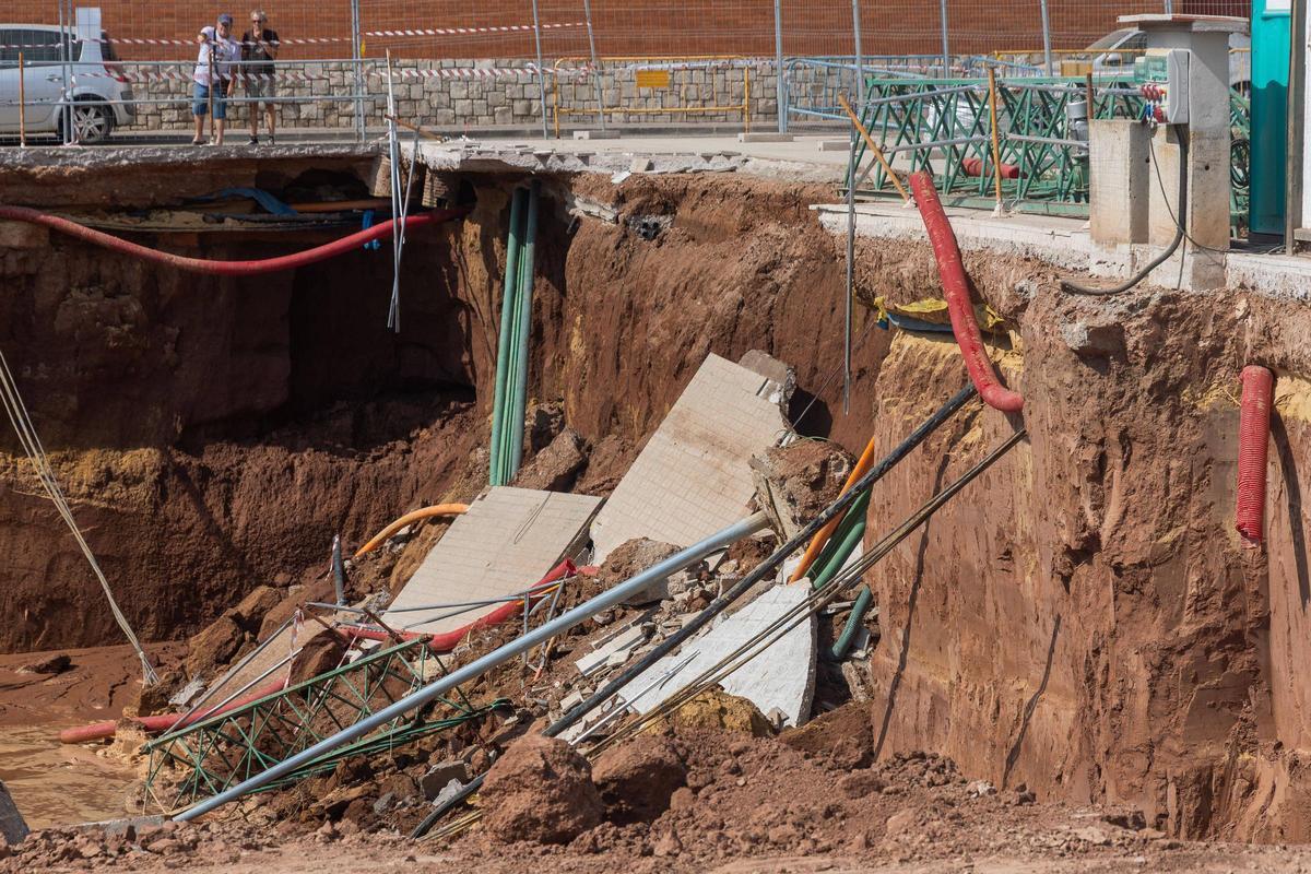 Las obras que provocaron el derrumbe de Bonrepòs i Mirambell.