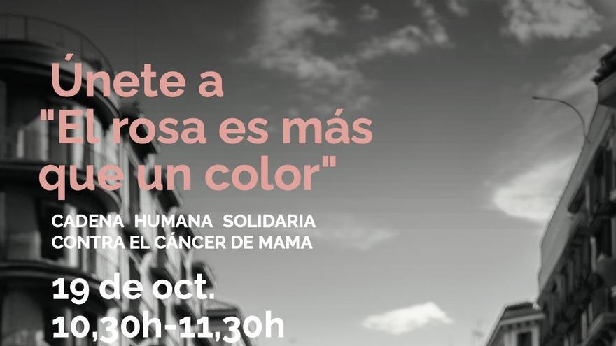 Una cadena humana por el Día Mundial del Cáncer de Mama en Badajoz