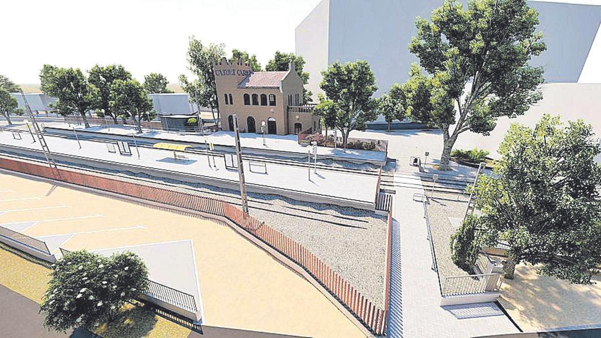 Carlet FGV diseña nuevos accesos a la estación de Carlet