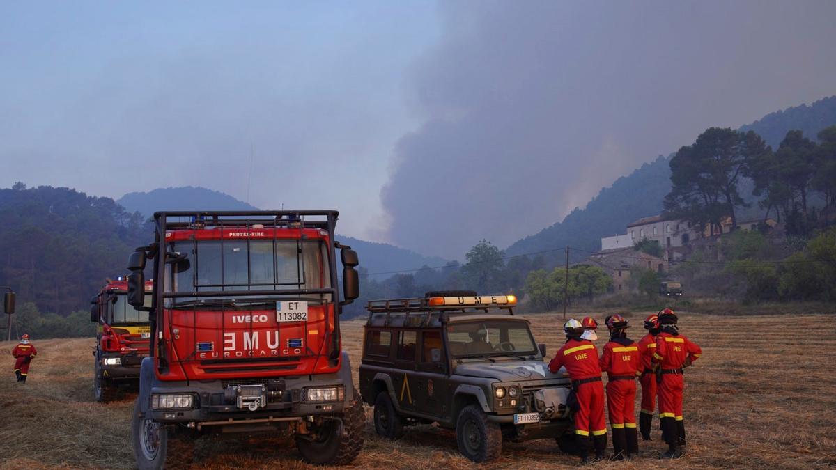 Incendio forestal a Santa Coloma de Queralt