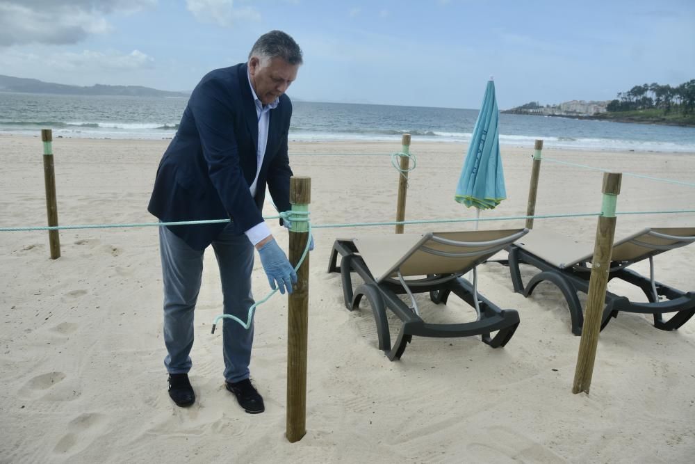 Así se organizará Silgar, la primera playa antiCovid-19 de Galicia