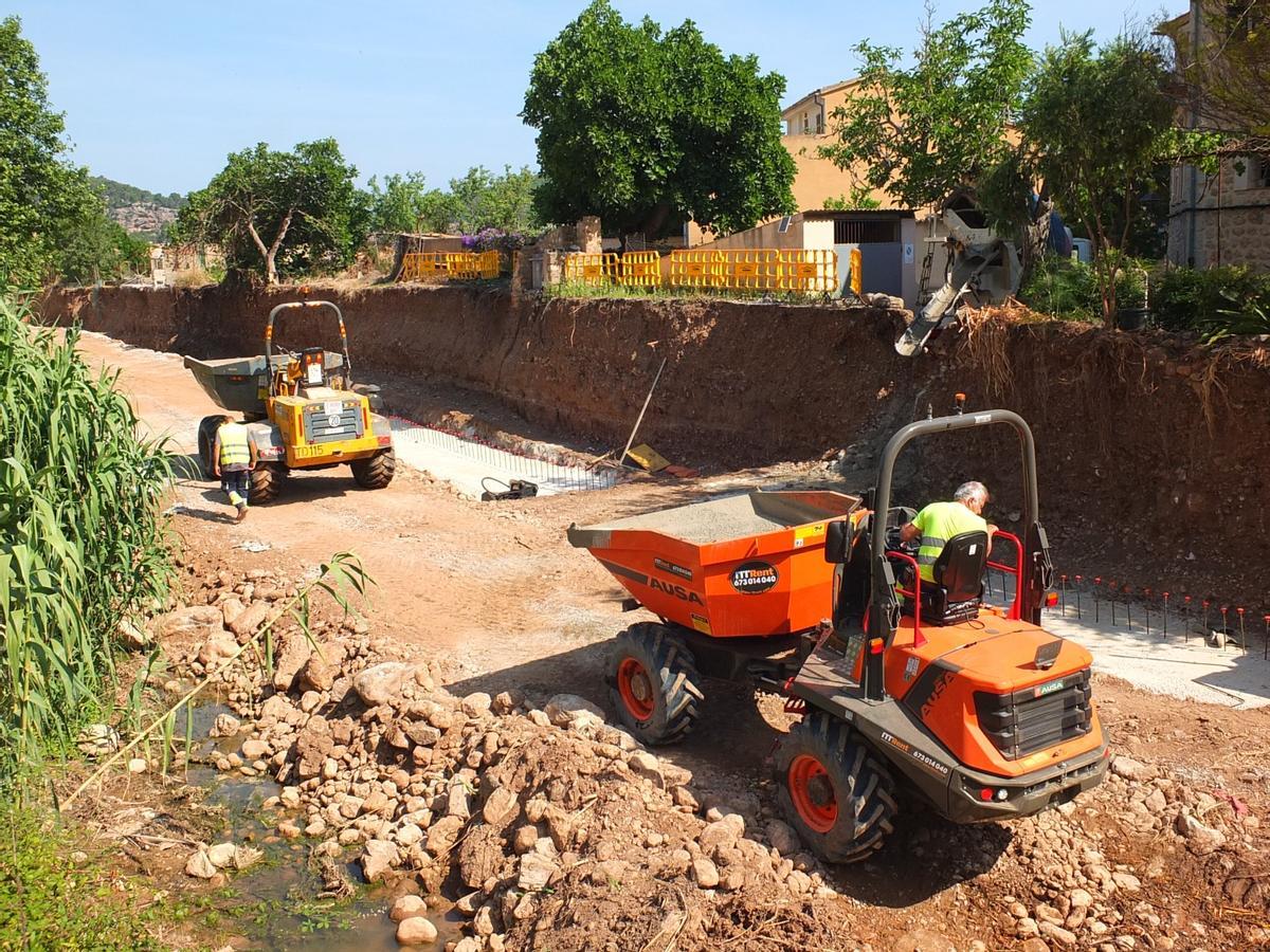 FOTOS | Las obras en el torrent Major de Sóller, en imágenes