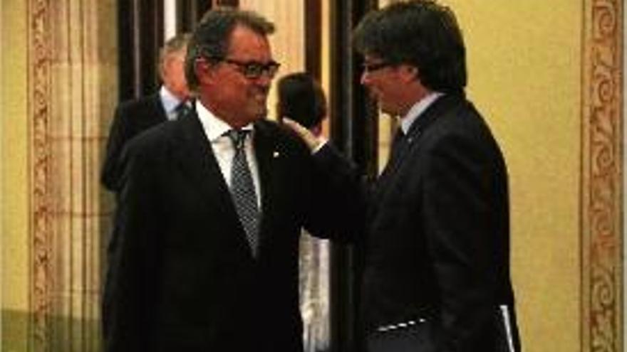Artur Mas avala la proposta de Puigdemont