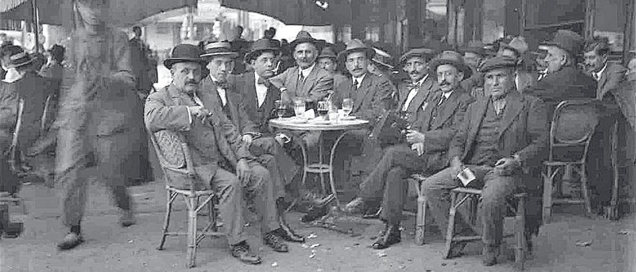 Luis Gandú Mercadal, Terraza del Gambrinus, años 20, Zaragoza.