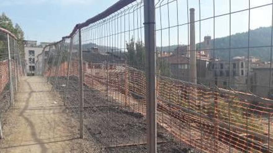 Les obres al pont de Pere Otger estan aturades pels problemes financers de la constructora