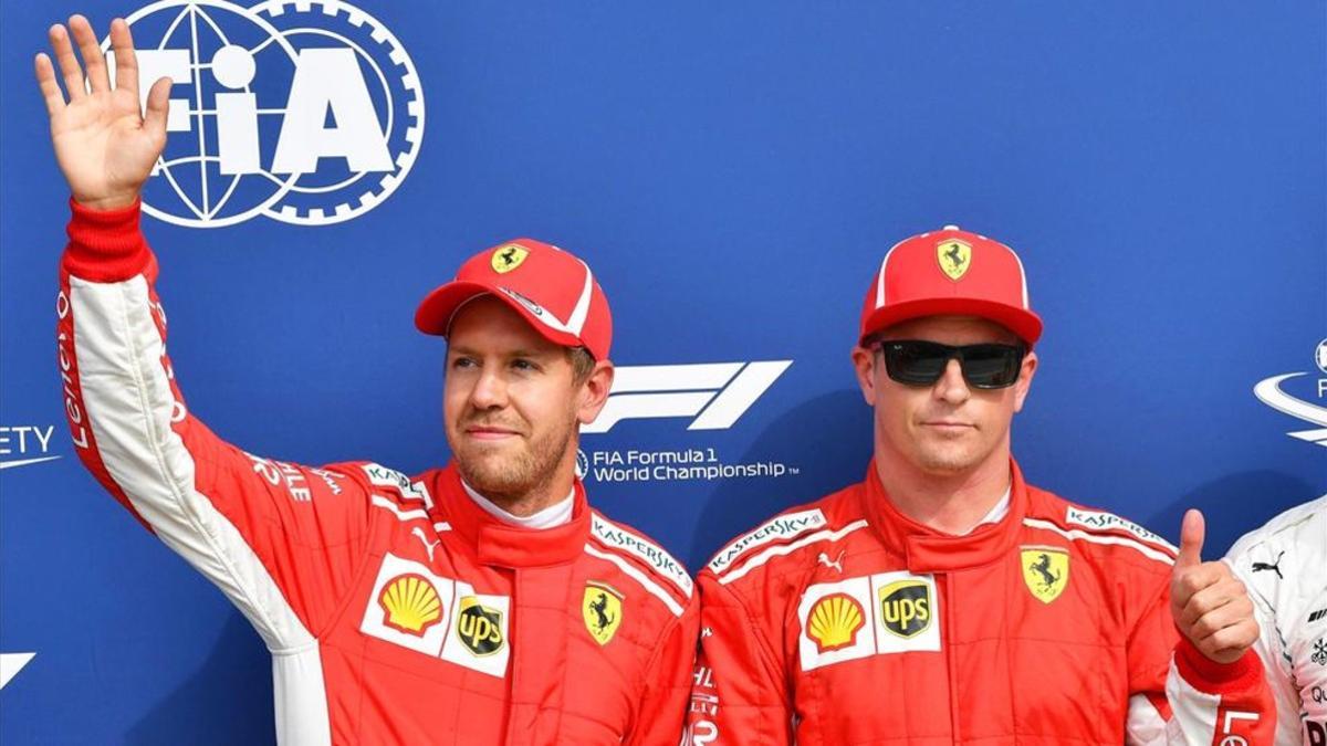 Los pilotos de Ferrari acabaron primero y tercero