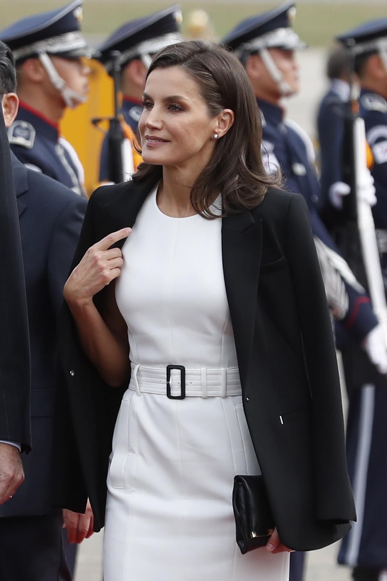 La reina Letizia a su llegada a Corea
