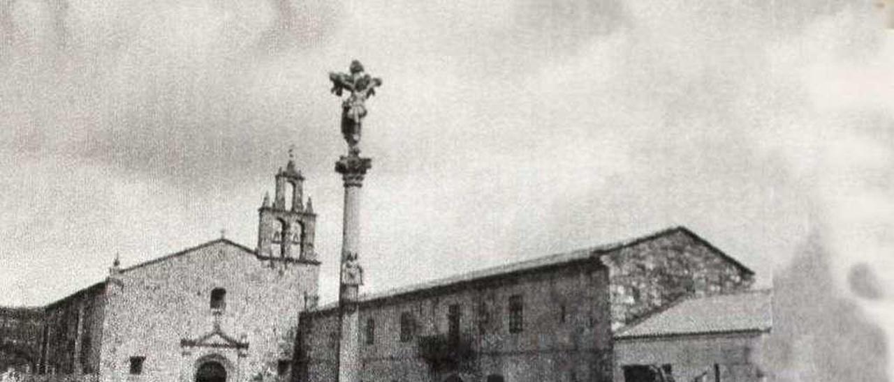 Recreación da presenza dos franceses no Mosteiro de Aciveiro.