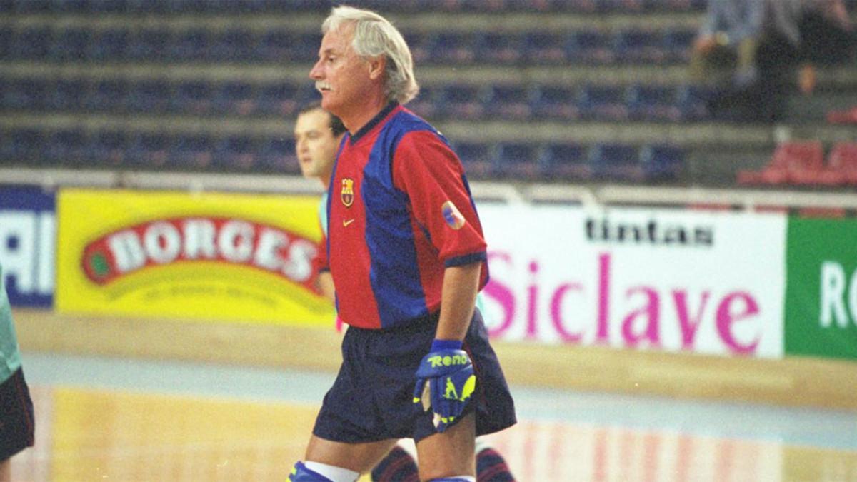 Jordi Villacorta se retiró pero aún jugó con los veteranos del Barça