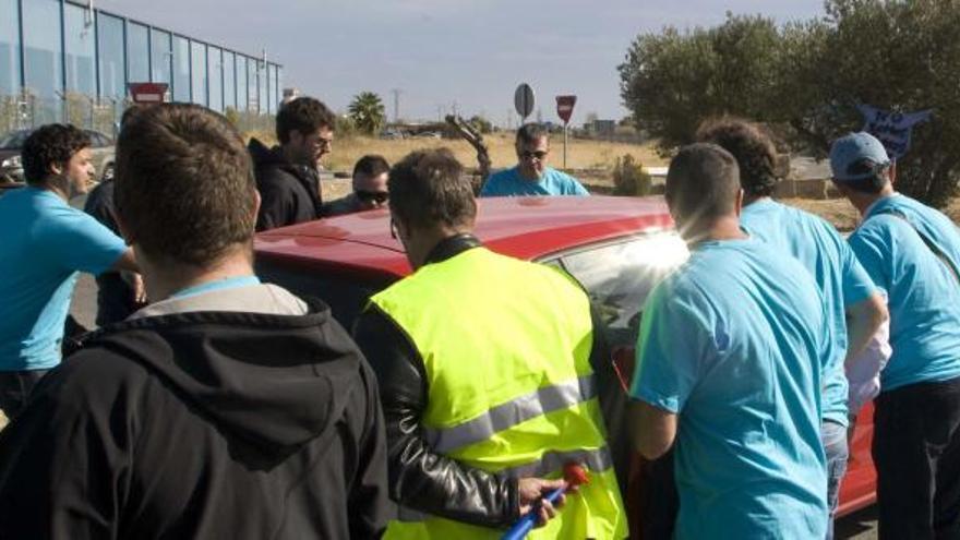 Una instantánea del incidente de ayer.