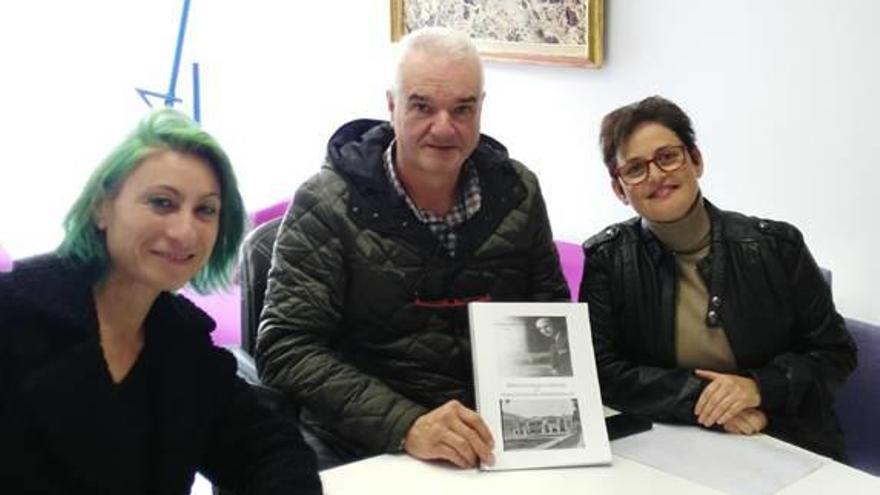 La reunión con Mariano Bolant, presidente del colegio de Arquitectos.