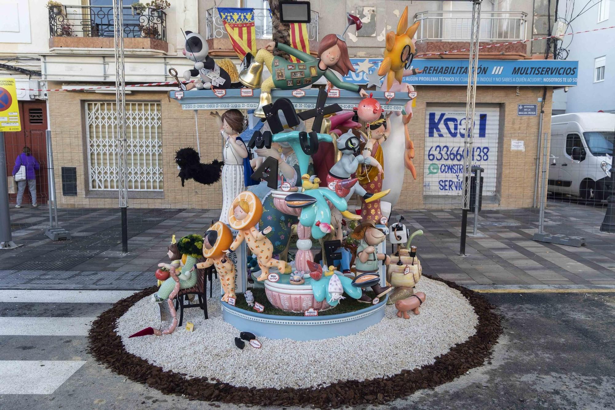 La falla infantil de Malvarrosa-Antonio Ponz-Cavite, en imágenes