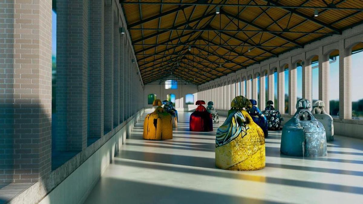 Figuración del futuro Espai Valdés en el muelle 3 del Parc Central de València.