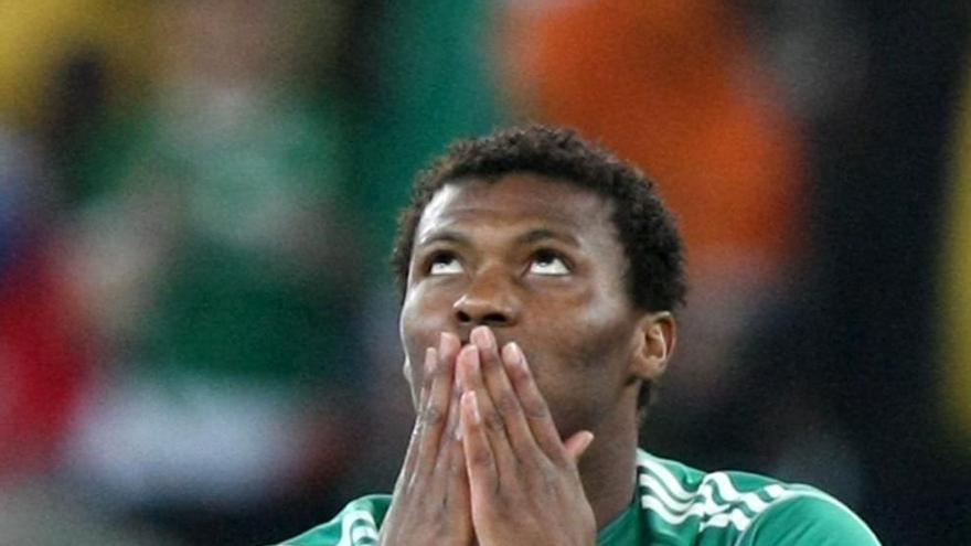 Kalu Uche, en un partido del Mundial de Sudáfrica