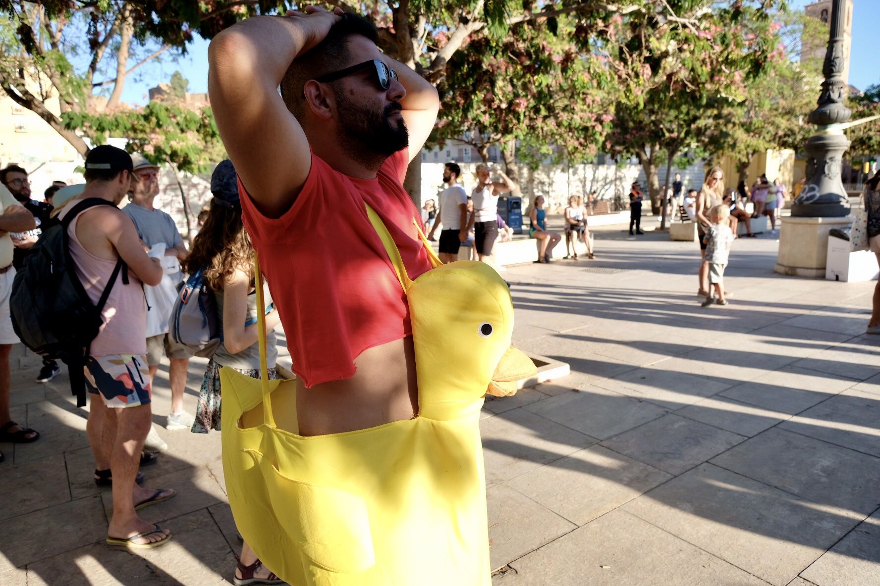 Marcha por el centro de Málaga por el Día Internacional del Orgullo LGTBI+