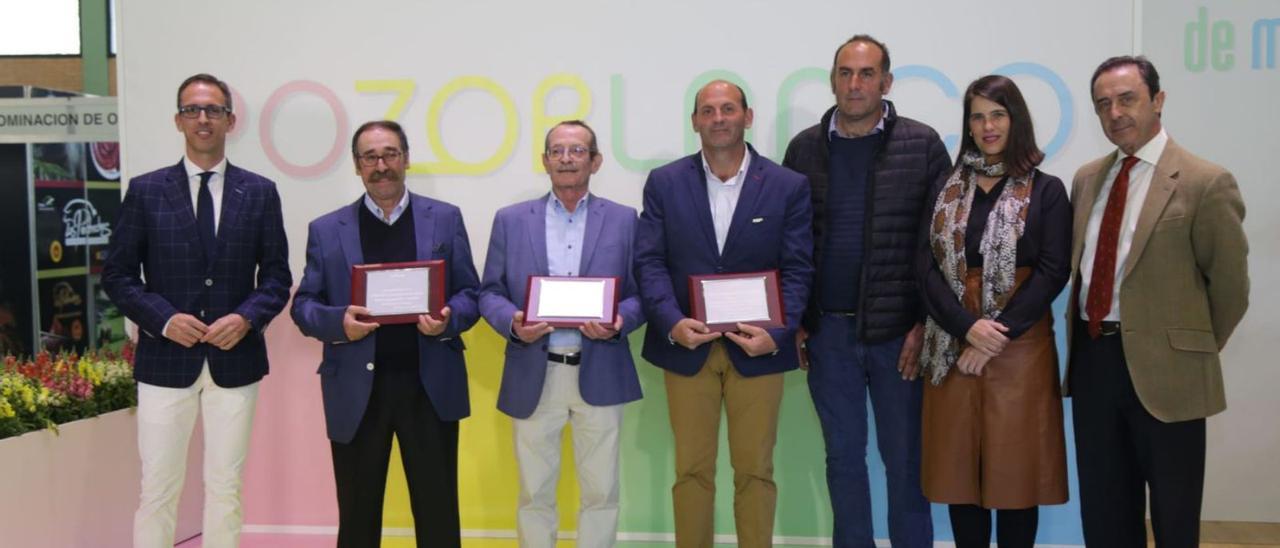 Autoridades y premiados en la clausura de la Feria Agroganadera de Los Pedroches.