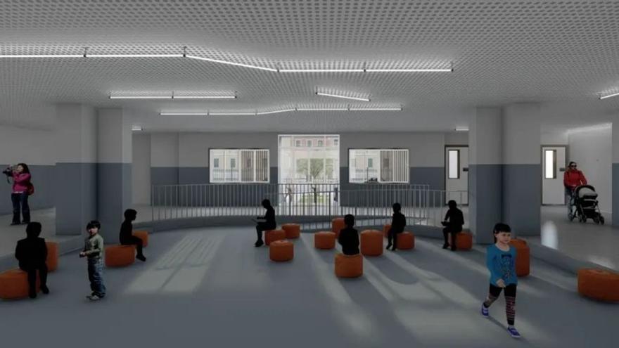 Recreación de cómo quedara el CEE Pla d’Hortolans tras la rehabilitación integral de sus instalaciones. | MEDITERRÁNEO