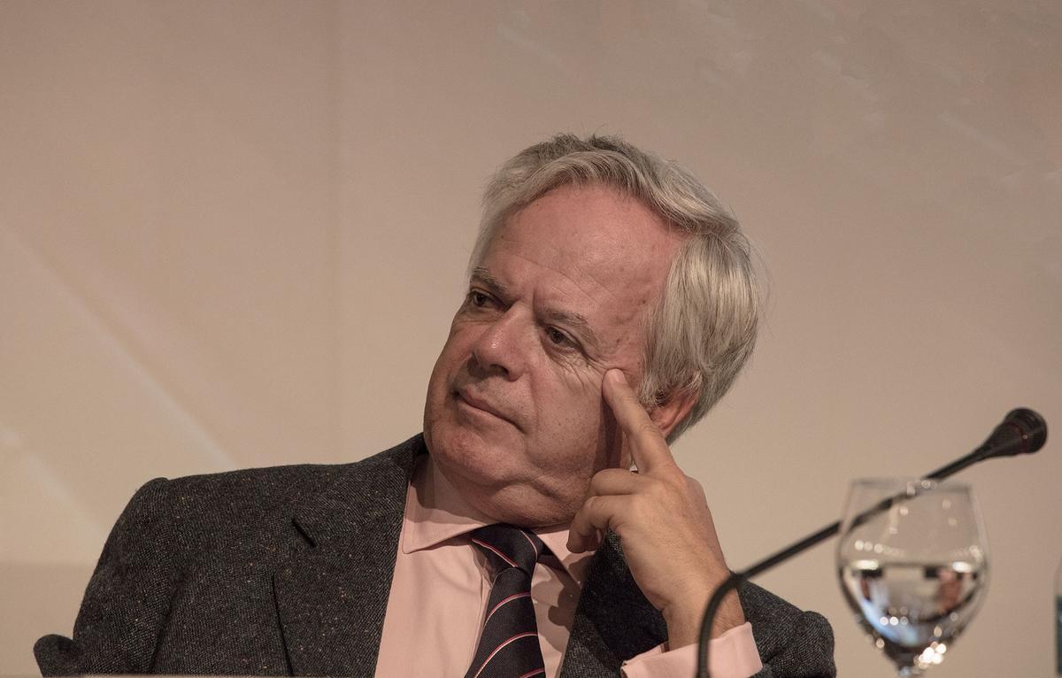 Guillermo Gortázar durante la presentación de uno de sus libros en Trujillo