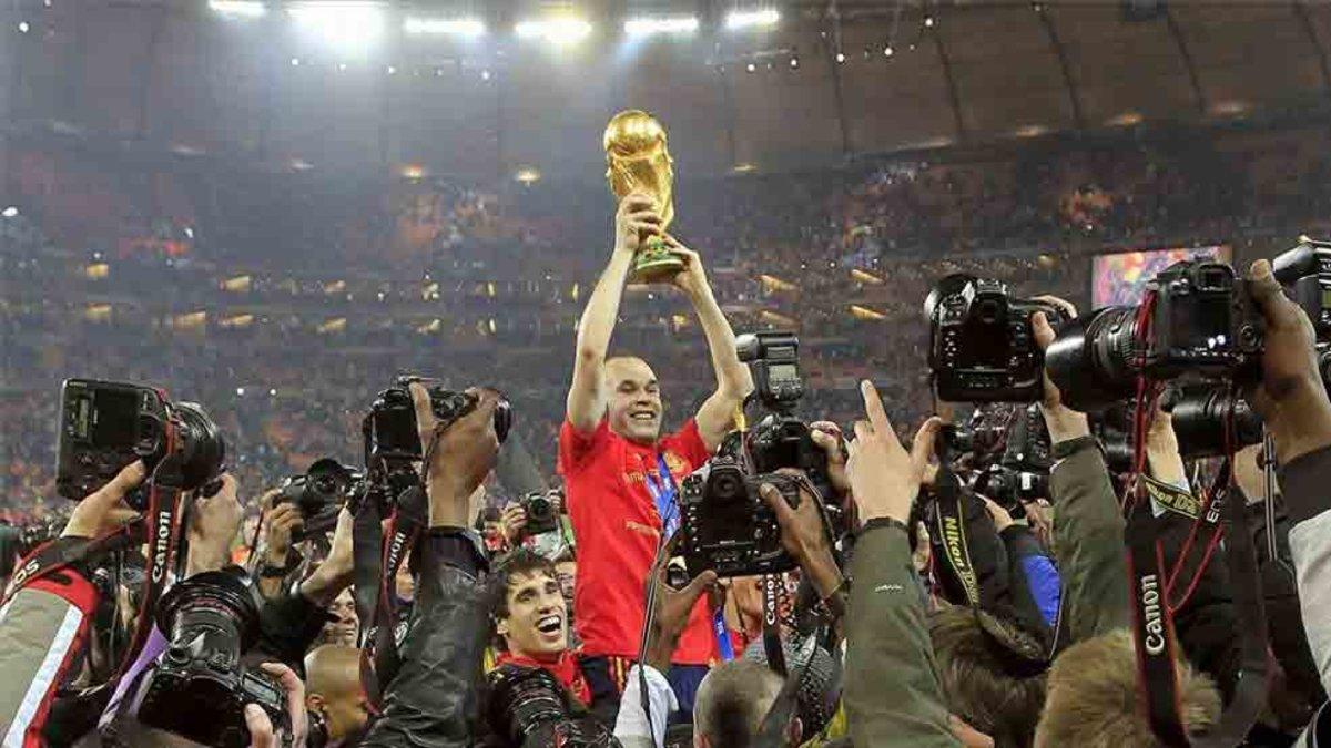 Iniesta fue el gran protagonista del Mundial que conquistó España en Sudafrica