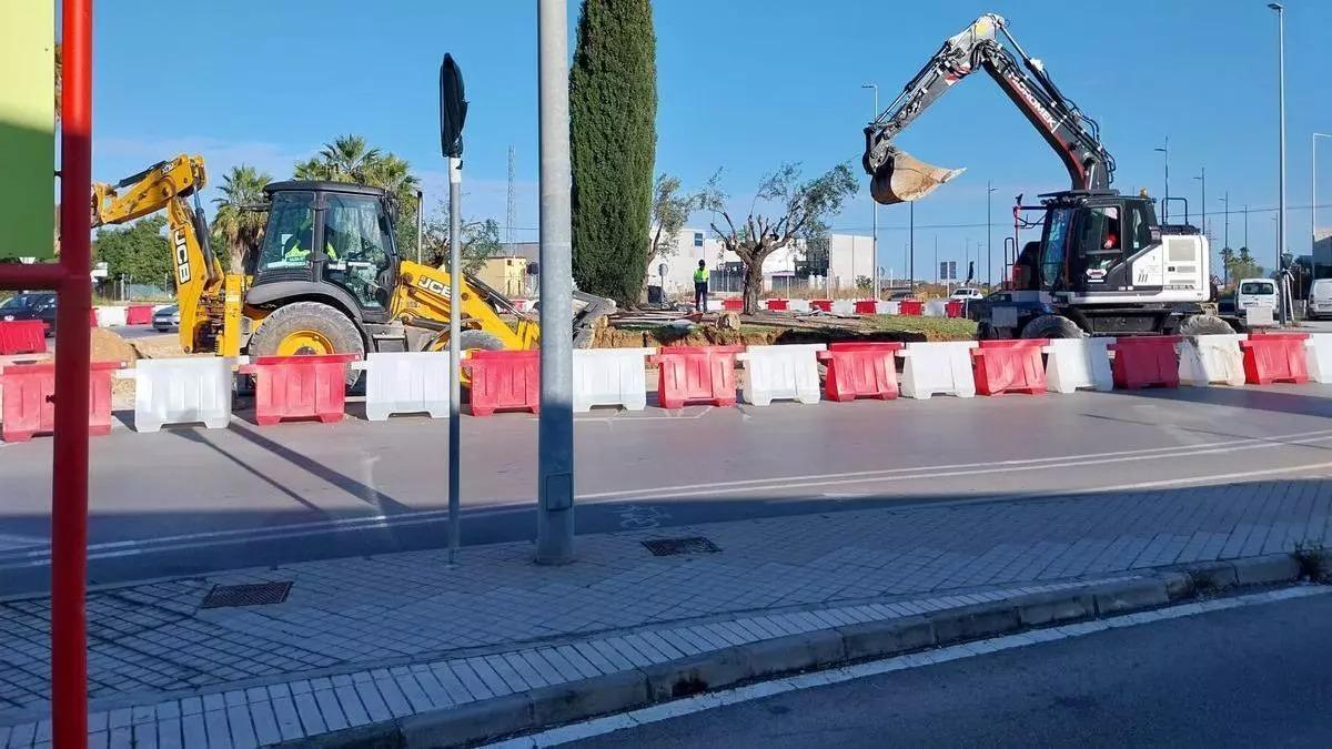 La rotonda en una imagen de febrero.