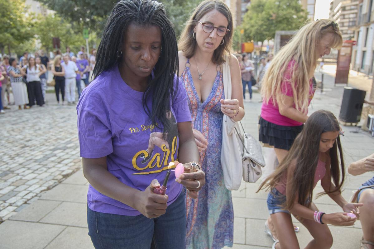 Les imatges de l'homenatge a la Carla Fernández Gutiérrez en el tercer aniversari del seu feminicidi