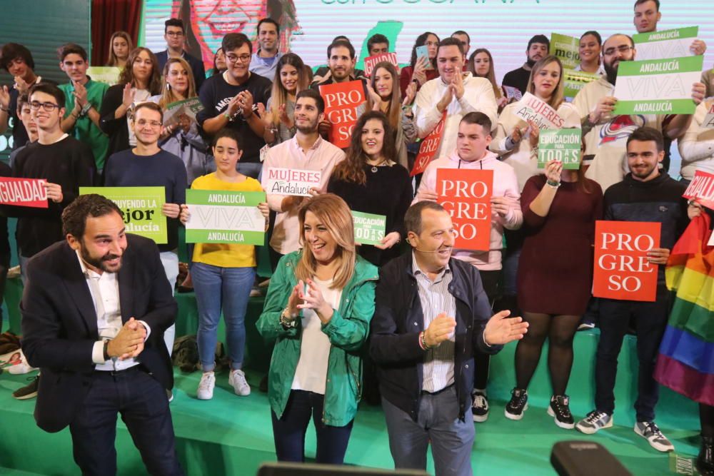 Susana Díaz participa en un acto electoral en la Facultad de Derecho