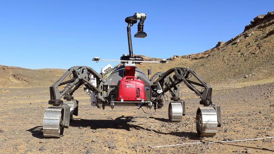 El Sherpa TT, uno de los robots probados en Marruecos.