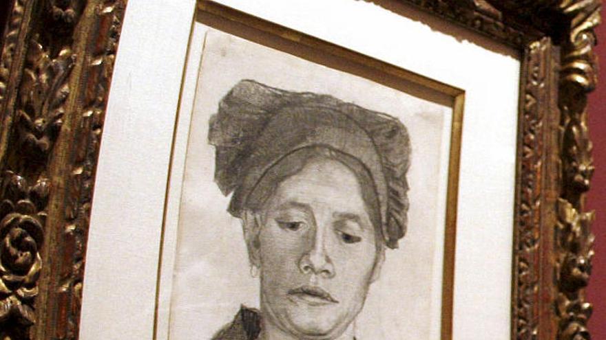 Dibujo de Van Gogh incluido en la exposición "Maestros modernos del dibujo. Colección Abelló",