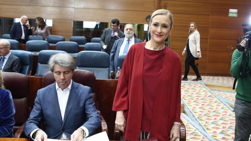 Cifuentes este jueves en la Asamblea de Madrid.