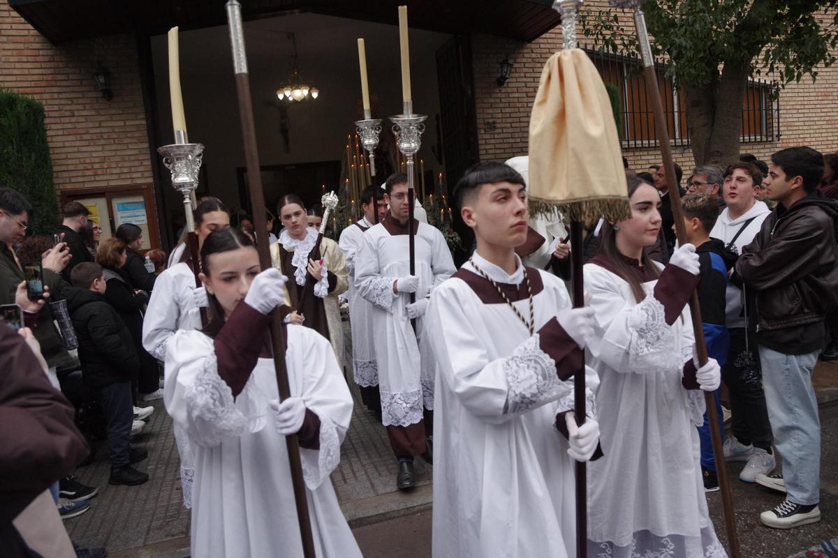 Procesión de la Virgen de las Lágrimas del Carmen de Huelin, en imágenes