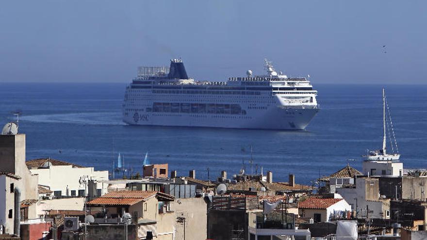 Umweltschädigend und doch beliebt: Kreuzfahrtschiffe in Palma.