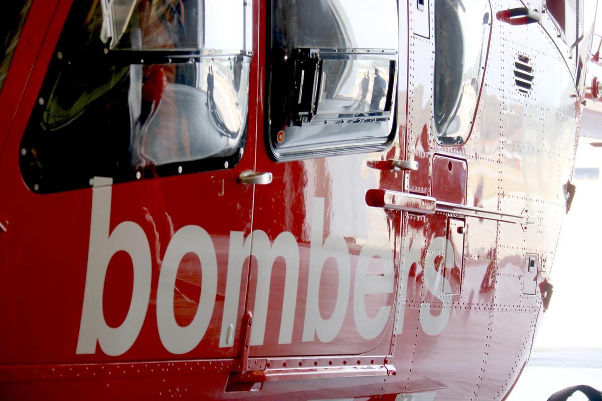 Lateral d'un helicòpter dels GRAE.