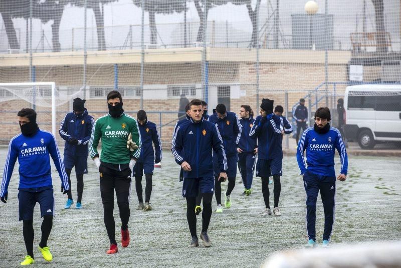 Entrenamiento del 13 de enero del Real Zaragoza