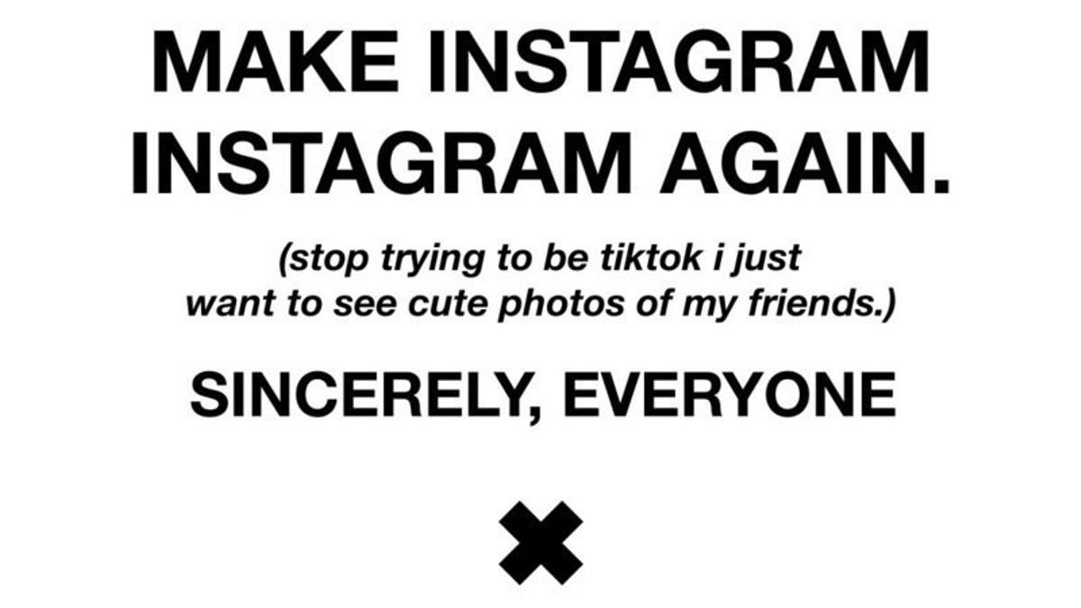 Imagen de la petición de &quot;hacer Instagram otra vez Instagram&quot;.