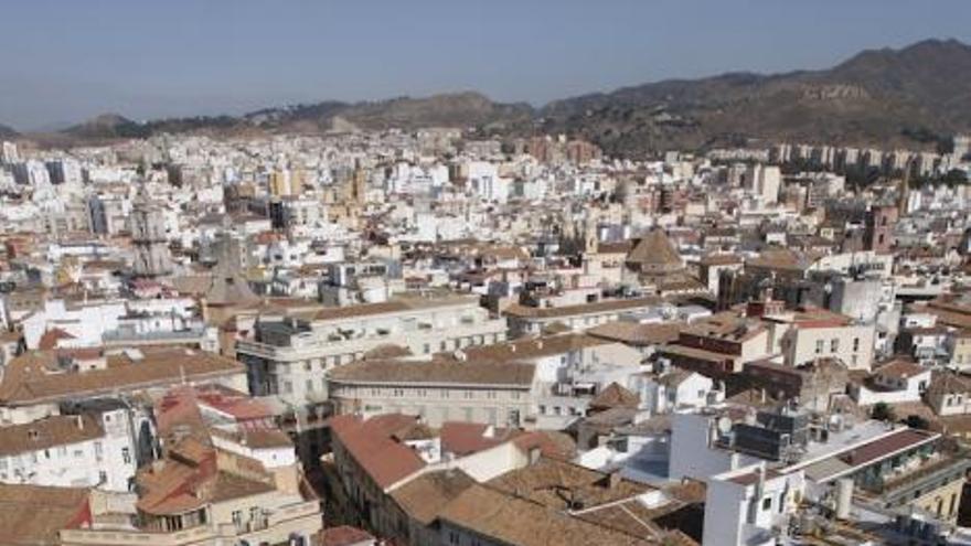 Imagen aérea del Centro de Málaga