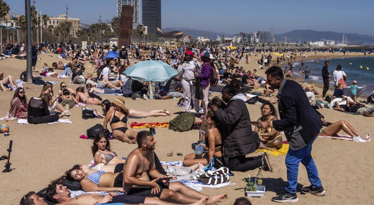 Platges atapeïdes a Barcelona