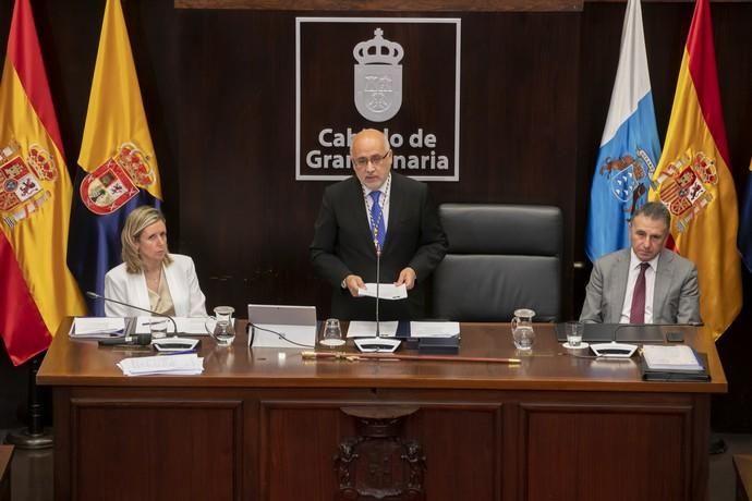 22.06.19. Las Palmas de Gran Canaria. El Cabildo de Gran Canaria celebra el pleno de constitución de la nueva corporación, con Antonio Morales como presidente, al haber sido el candidato más votado. Foto Quique Curbelo  | 22/06/2019 | Fotógrafo: Quique Curbelo