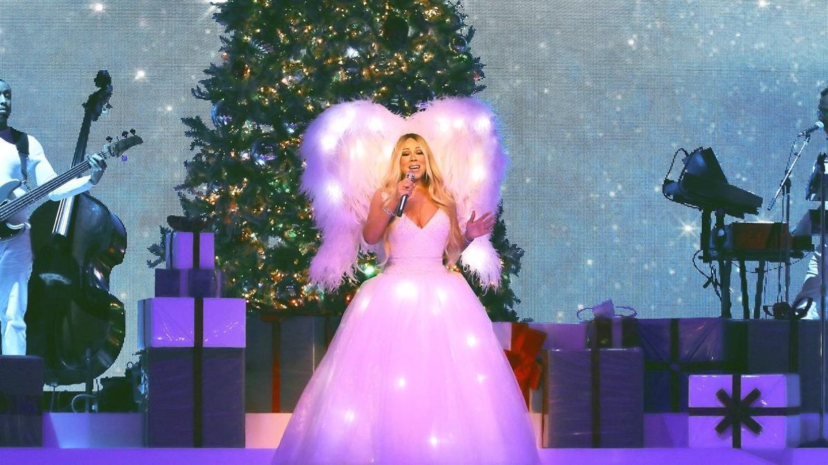 Mariah Carey, como una estrella de Navidad, en el Palacio de los Deportes de Madrid.