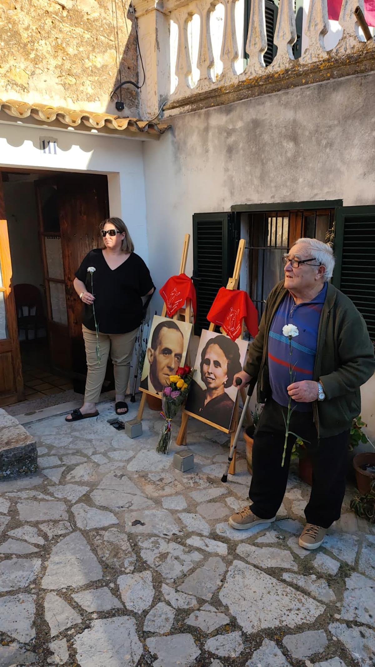 Un instante del homenaje, que tuvo lugar el pasado sábado